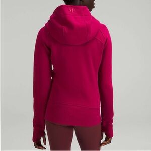 Red lululemon Scuba hoodie zip up